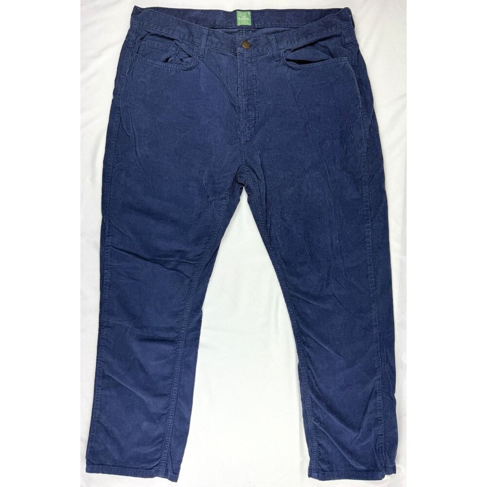 Sid Mashburn Pants 36 Tapered Blue Сorduro Casual Chino 5 Pockets Button Fly